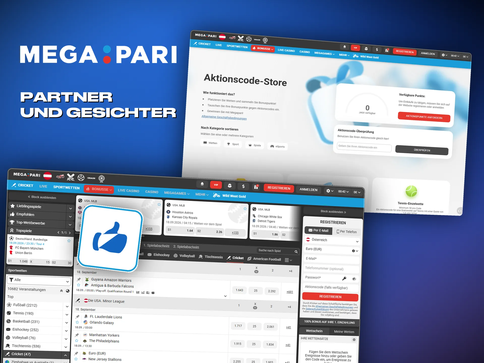Creator stellen Funktionen und Aktionen von Megapari vor